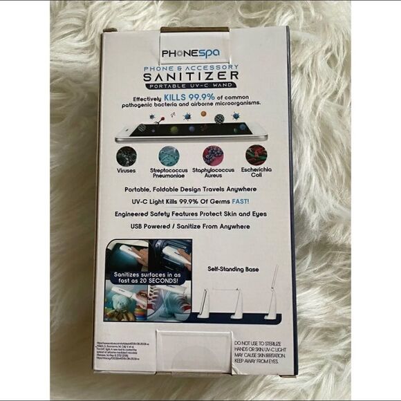 PhoneSpa Portable UVC Wand Sanitizer USB Charging New - Picture 2 of 3